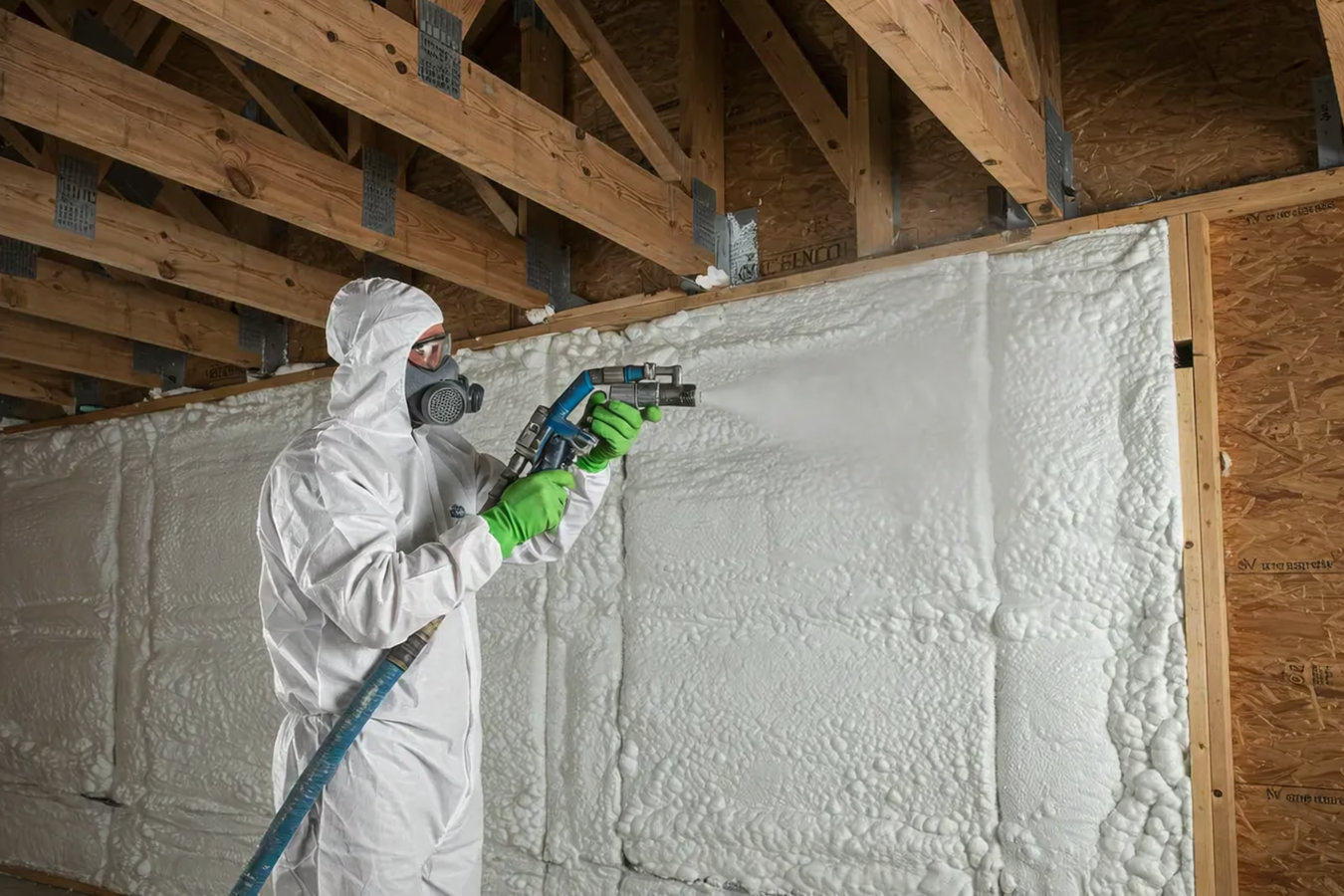 Insulation contractor at work in Las Cruces, NM